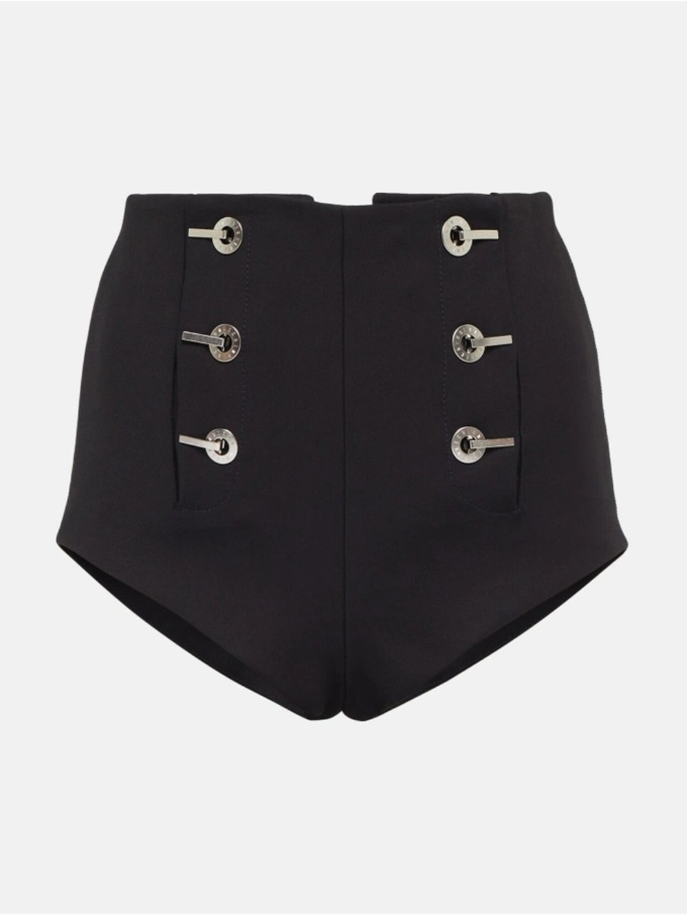 Dion Lee High-Waist Black Dress Short